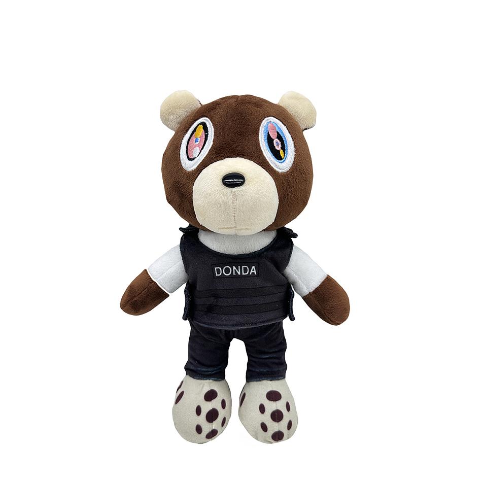 Kawaii Kanye Dropout Bear Teddy Bear Plush Toys Kanye West Graduation Soft Stuffed Home Room Decor Dolls for Kid Birthday Gift