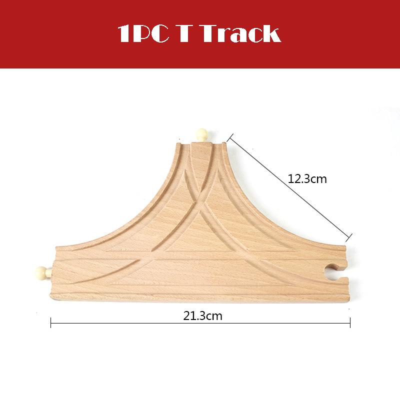All Kinds Wooden Track Railway Toys Beech Wooden Train Track Accessories Fit for Brand Tracks Educational Toys for Children