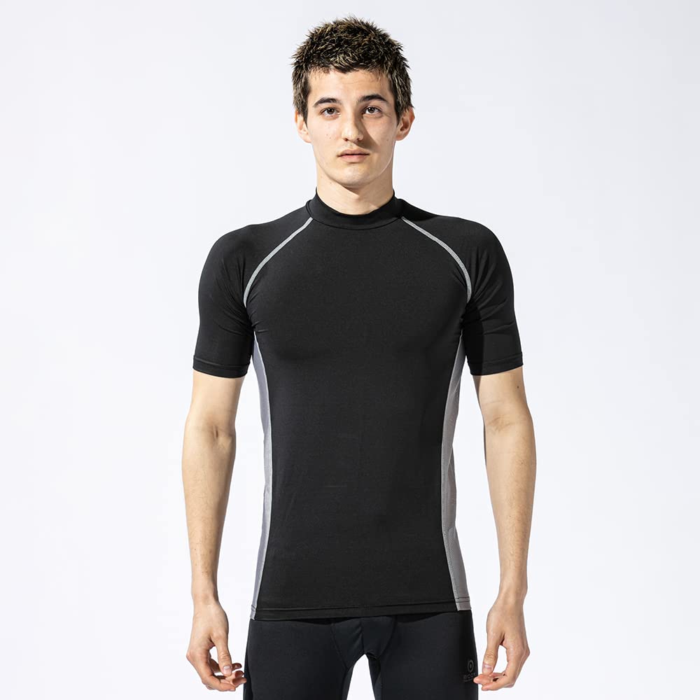 Otafuku Glove Summer Short High Neck UV Size L Men's Innerwear, Sleeve, [Cooling, Sweat-Wicking, Quick-Drying, Deodorizing, Compression, Protection]