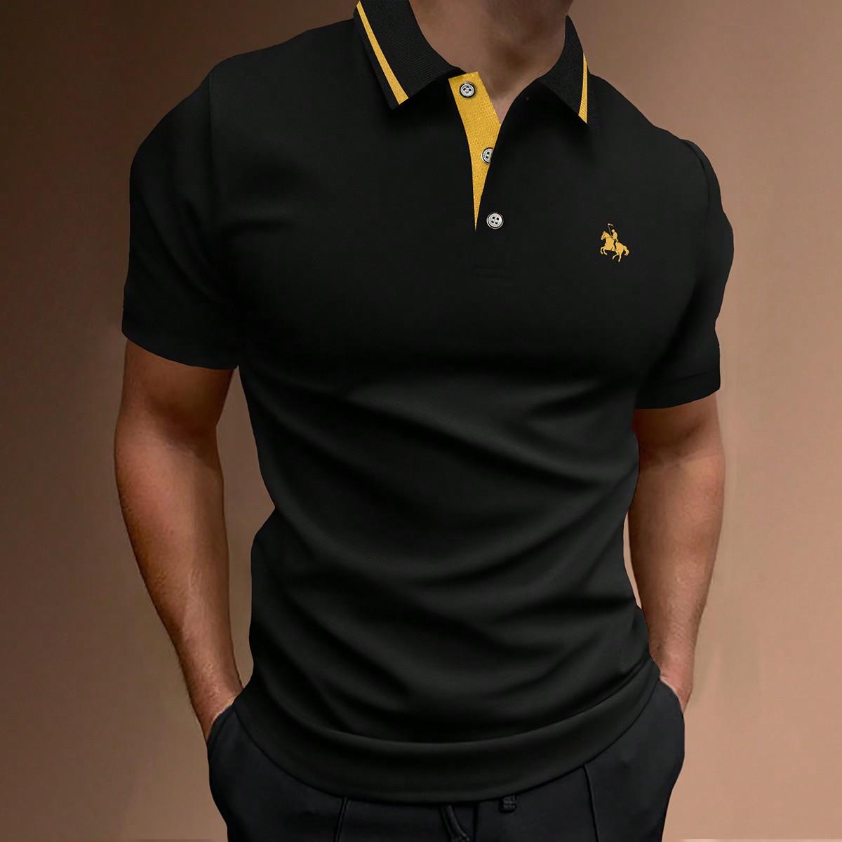 

Европейская модная одежда Softstyle Мужская рубашка поло с коротким рукавом