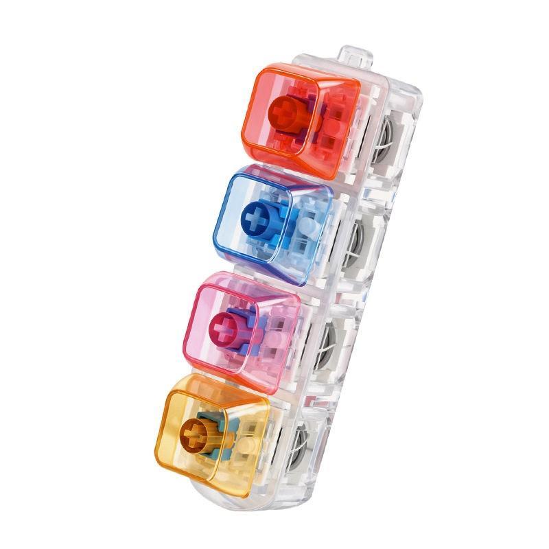 Mechanical Keyboard LED Light-Up Fidget Toy 2026 Creative Keychain Pendant for Adult Stress Relief Bag Accessory