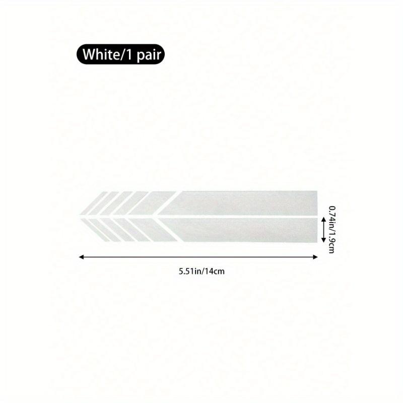 

Car Rearview Mirror Stripe Stickers, Reflective Film Decal Rear View Mirror Decals, Scratch Proof Car Decoration Accessories one-size белый