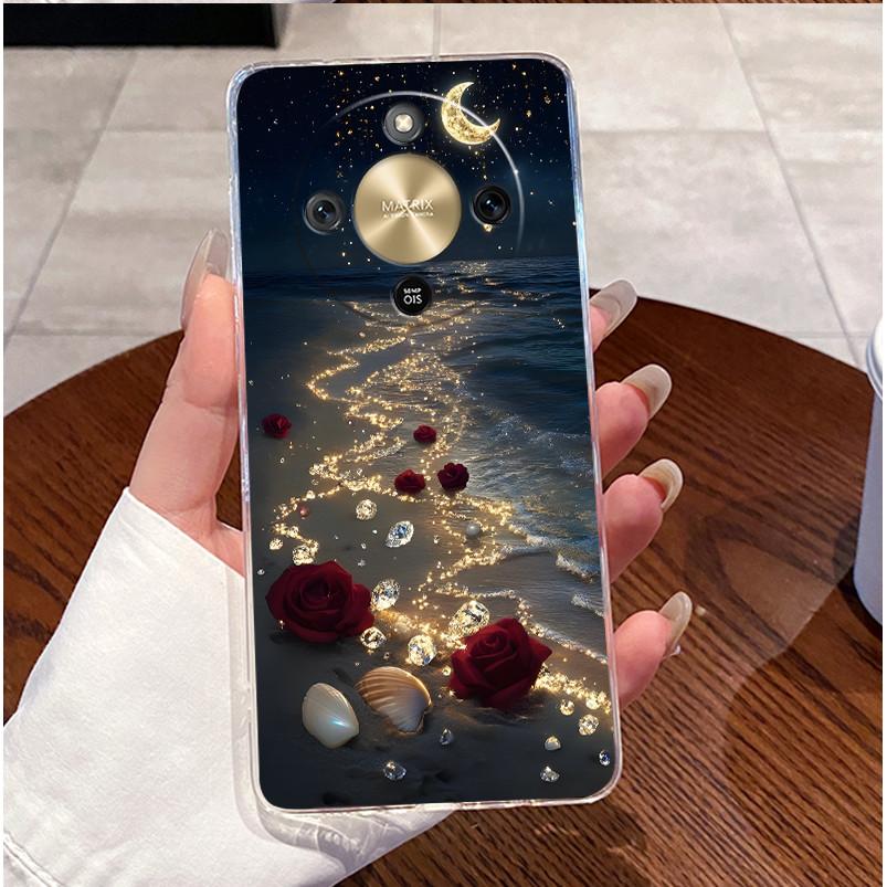 For Honor X9d 2025 Case Clear Luxury Cute Love Rabbit Funny TPU Soft Silicone Phone Case For Honor X9d 5G Transparent Back Cover