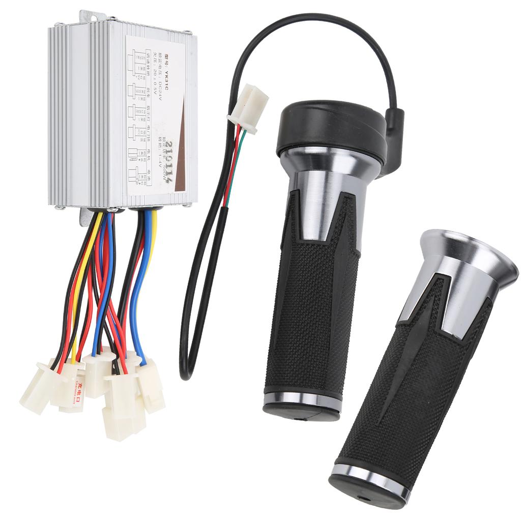 24V 500W Kolo Univerzální Plynové Rukojeťi Kartáčový Ovladač Protiskluzová Rukojeť Cyklo Příslušenství