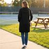 Women's Long Zip-Up Hoodie with Pockets, Casual Versatile Hooded Coat for Everyday Wear