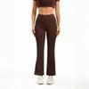 Women's -Color High-Waisted Flared Pants — Butt-Lifting Fitness, Dance, And Sportswear