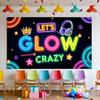Neon Decoration Headphones Design Neon Party Banner Event Backdrop Party Prop Glow Party Banner For Night Event