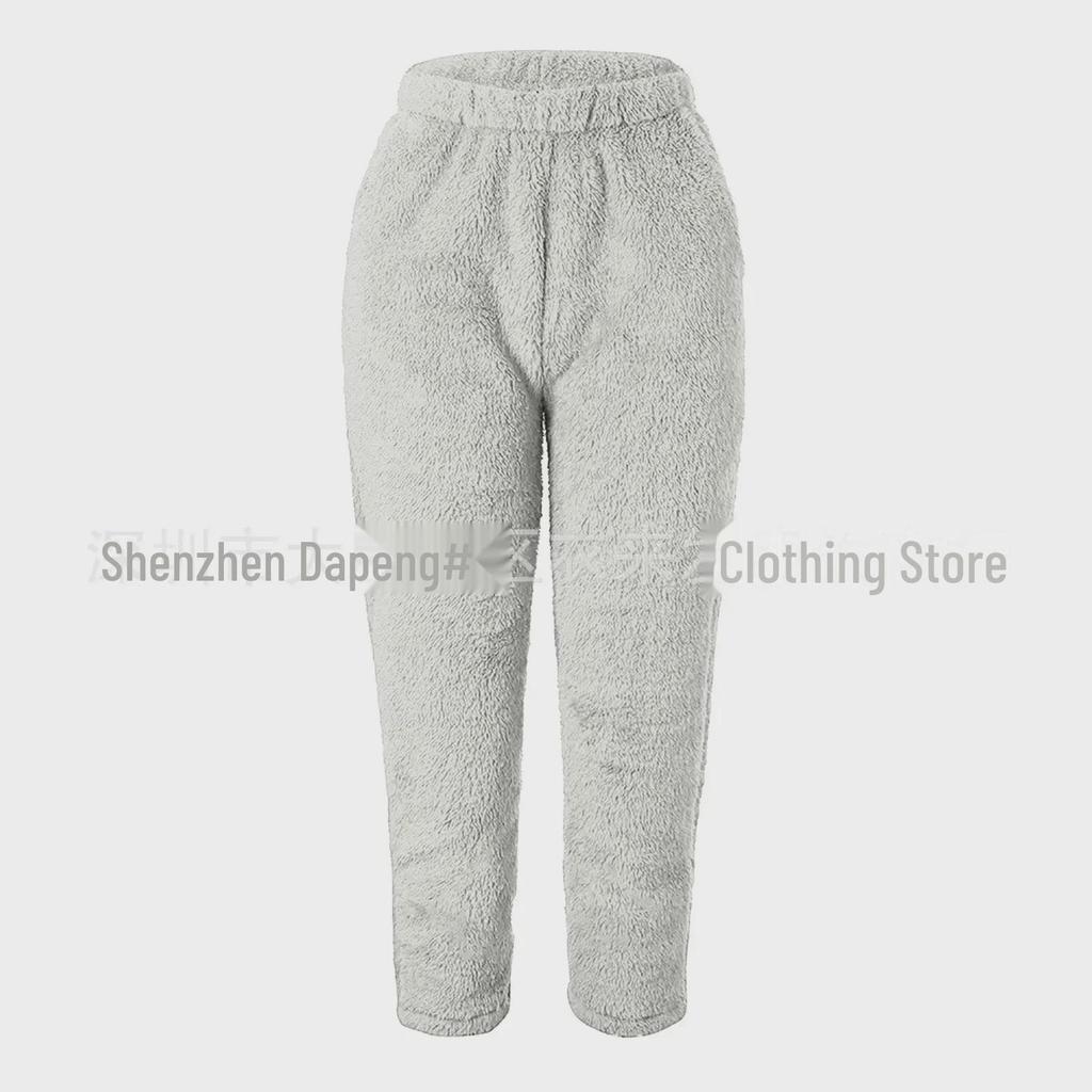 2023 Women's Spring Loose Solid Color Plush Pants