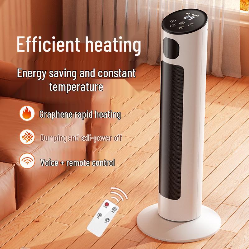 Energy-Saving Vertical Fan Heater for Home and Bathroom