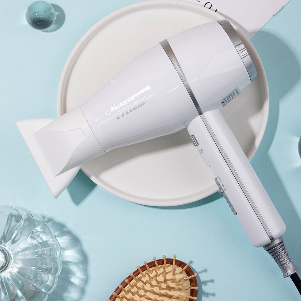 Cyclone High Output 1600W Hair Dryer, 24-Speed Airflow, Volume Drying, Includes Diffuser