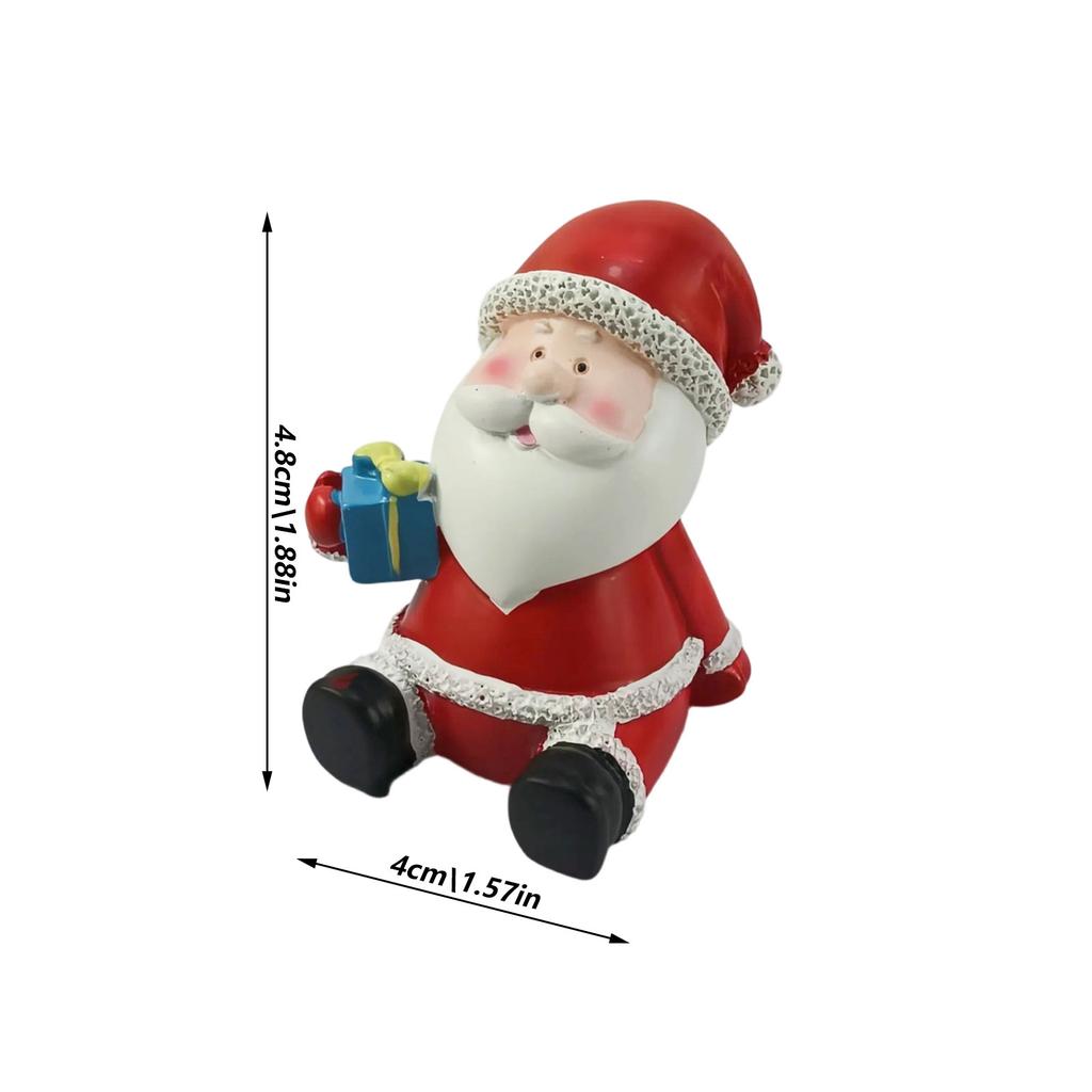 Christmas Cartoon Ornaments Cute Snowman Santa Claus Car Christmas Decorations Desktop Decorations Creative Festival Gifts