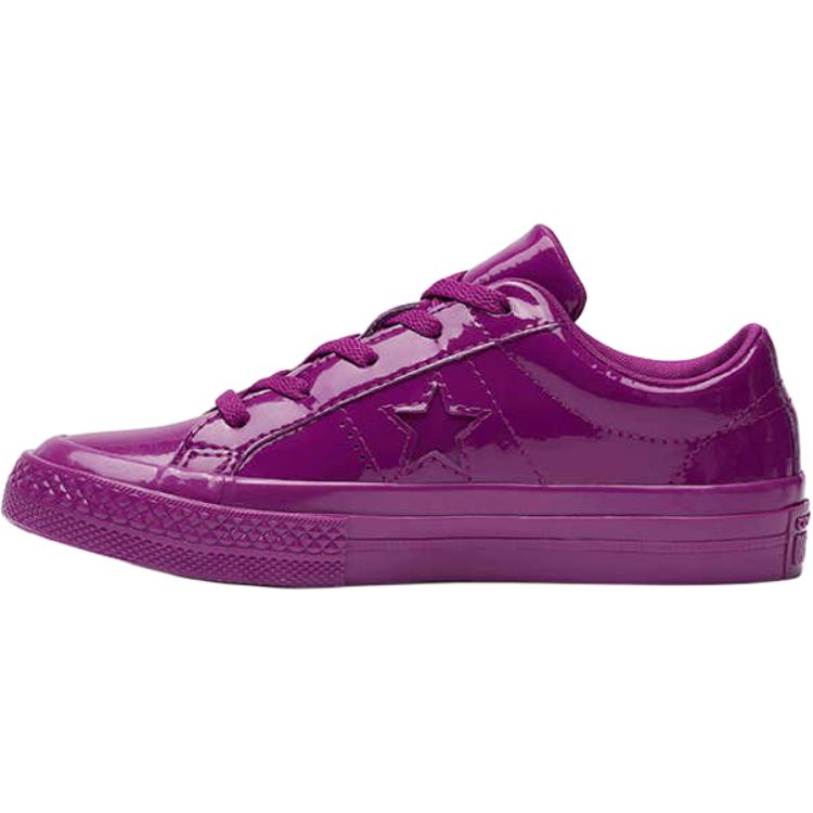 

Converse One Star Удобные Универсальные Противоударные Амортизирующие Низкие Детские Кеды для Скейтбординга Детские Кроссовки Фиолетовые 362535C 33