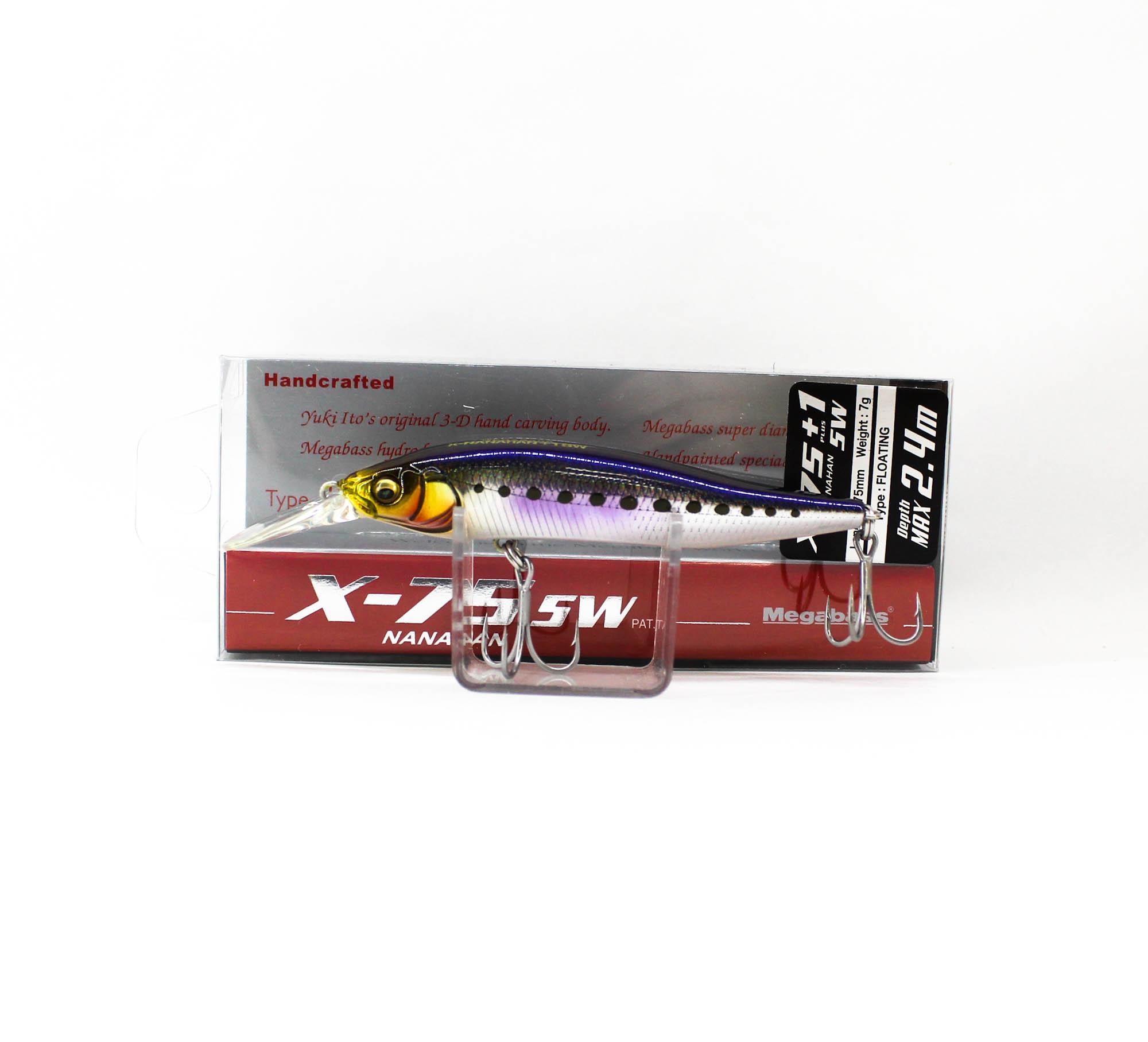 Megabass X-Nanahan +1 SW 75 mm 1/4 oz Floating Lure GC Iwashi (3586)