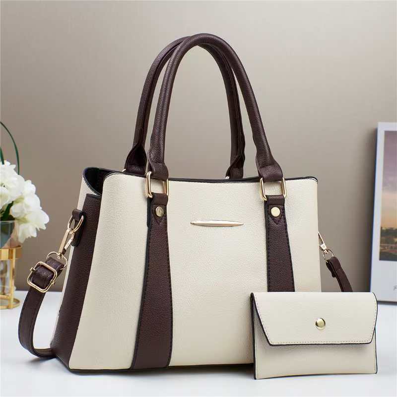 Patchwork Mother-and-child Bag  Fashionable and Trendy Single-shoulder Women's Bag  High-end Feel  Large-capacity Crossbody Bag  Handbag for Women