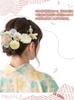 Mi&kala Hair Ornament for Yukata, Kimono, and Traditional Japanese Clothing - Artificial Flower Hair Accessory for Fireworks Festivals, New Year's,