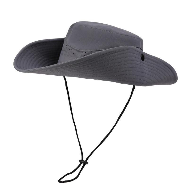 

Quick-Drying Outdoor Hiking Trekking Fishing Sun Protection Breathable Fisherman S Hat Sun Hat Dark gray