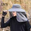 Versatile Sun Hat for Camping with Neck Flap, Breathable Wide Brim Fishing Hat, Summer Comfortable Cotton UV Protection Men Women Hiking Mountain