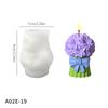 Valentine's Day Gift Tulip Bouquet Silicone Mold DIY Flowers Aroma Candle Molds Handmade Soap Making Supplies