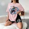 Demon Slayer Multi-color Trendy Women's Parent T-shirt High-quality Summer Casual Comfortable Breathable Short-sleeved Print Cotton T-Shirts