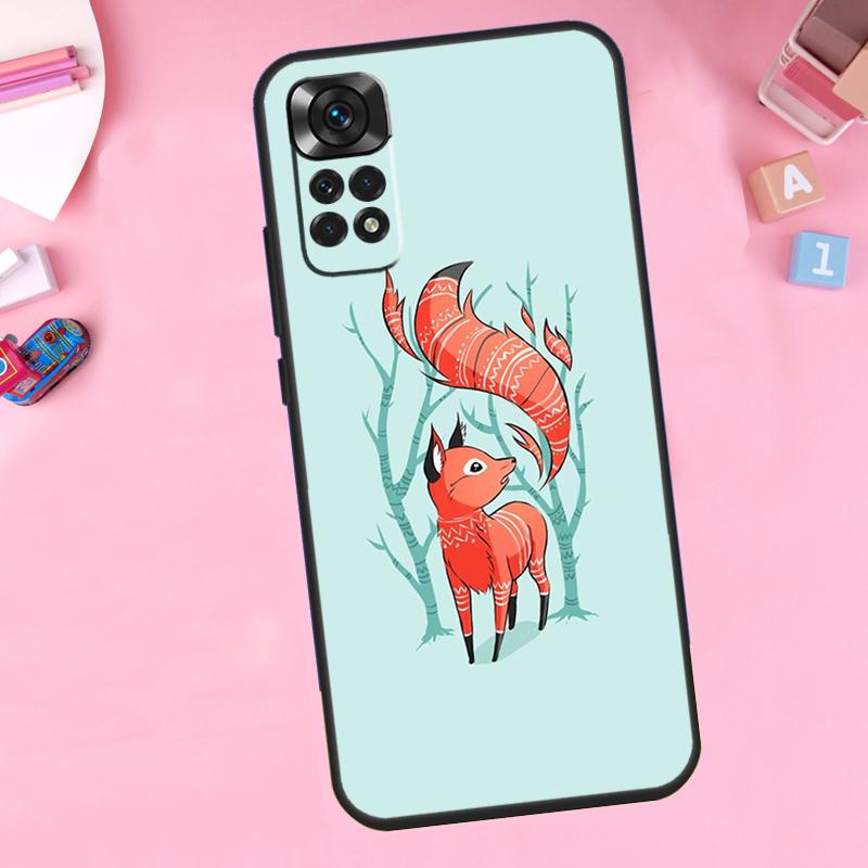 Winter Fox Foxes For Xiaomi Redmi Note 14 10 11 12 13 15 Pro Plus Phone Case For Redmi 15 15C 14C 12C 10C 13C