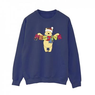 Womens/Ladies Winnie The Pooh Festive Sweatshirt