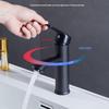 Black Electroplated Single-Hole Hot & Cold Bathroom Basin Faucet