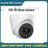 High-Definition 5MP POE Indoor Dome Surveillance Camera with Infrared Night Vision