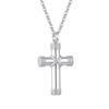 [InfuMemo] Rope-Wrapped Cross Urn Necklace, Cremation Jewelry, Pendant Necklace, Memorial Jewelry, Cross Ash Pendant