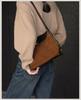 Women's Genuine Leather Suede Patchwork Crossbody Bag - Casual, Fashionable, Versatile Shoulder Bag