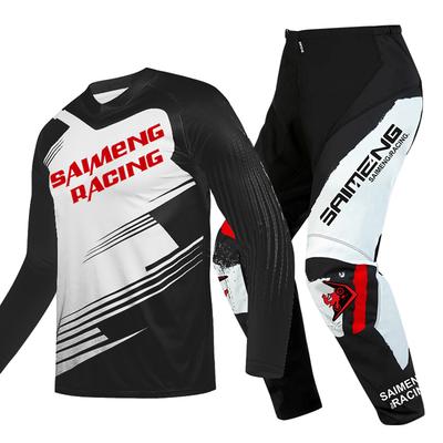 Ensemble d'équipement de motocross pour enfants Maillot Pantalon Jeunes Kits enfant vert Moto noir 3 4 5 6 7 8 9 10 ans Combinaison tout-terrain bleu orange Enduro cross garçon fille
