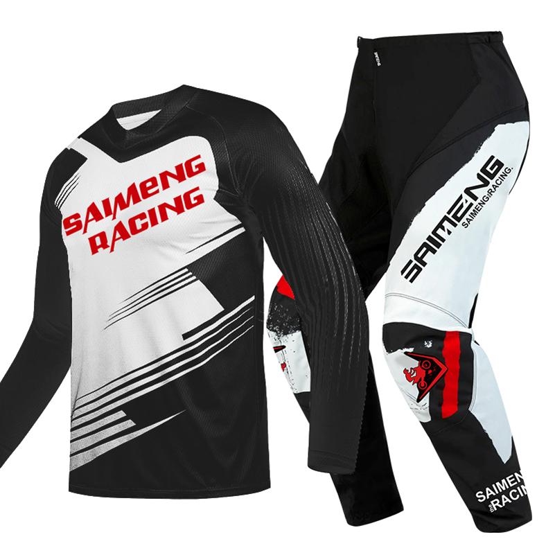 motocross gear set for kids Youth Jersey Pant Kits child green Motorcycle black 3 4 5 6 7 8 9 10 year Off-road suit blue orange Enduro cross boy girl