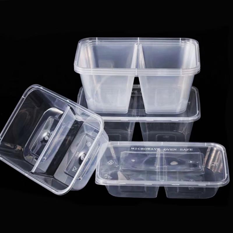 Disposable Rectangular Compartment Meal Box