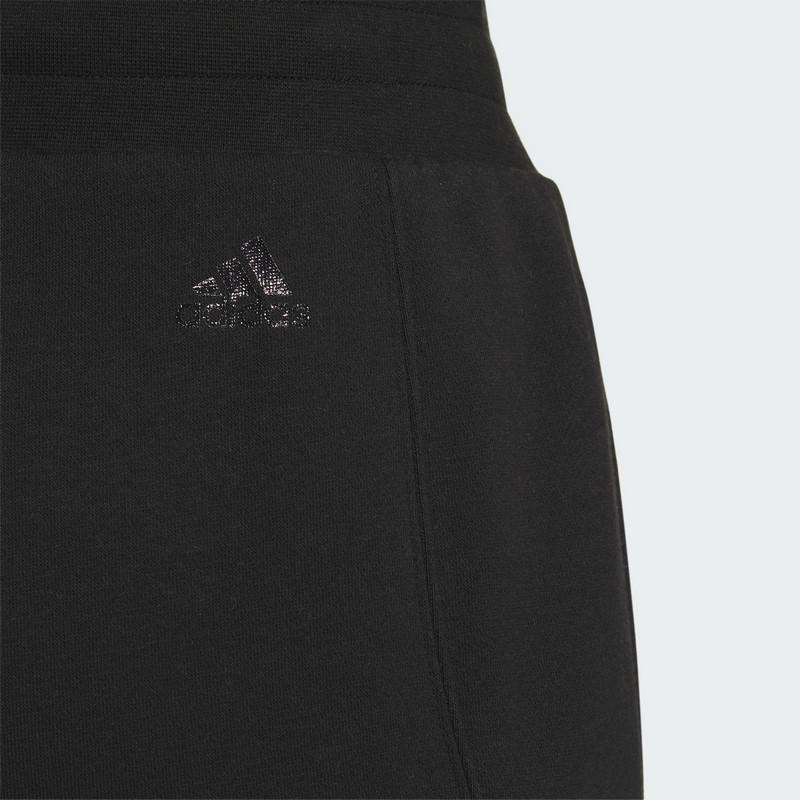 Adidas Solid Color Logo Jogger Training Knit Pants Women Bottoms Black IX6790
