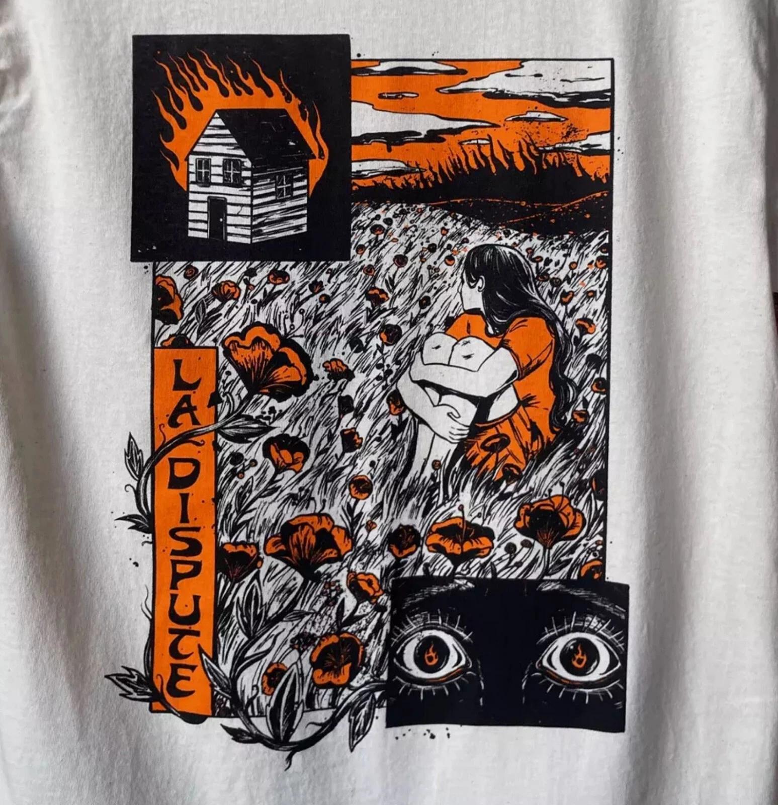 La Dispute Music For Lovers White T-Shirt Cotton Full Size XXXXL