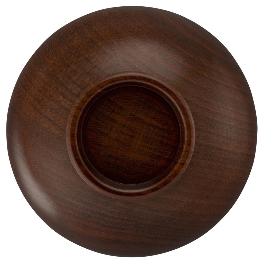 Yamanaka Lacquerware Shirasagi Mokko Soup Bowl, Shirasagi Bowl M, Approx. 11cm, Sakura, Lacquer Tea, Made In Japan, Brown
