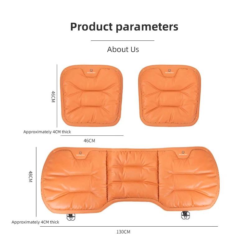 FIQ4 Hot 2025 Car Seat Cushion Cover Breathable Leather Protector Mat For Mercedes Benz AMG W203 W206 W220 W205 W211 W212 W201 W210 W