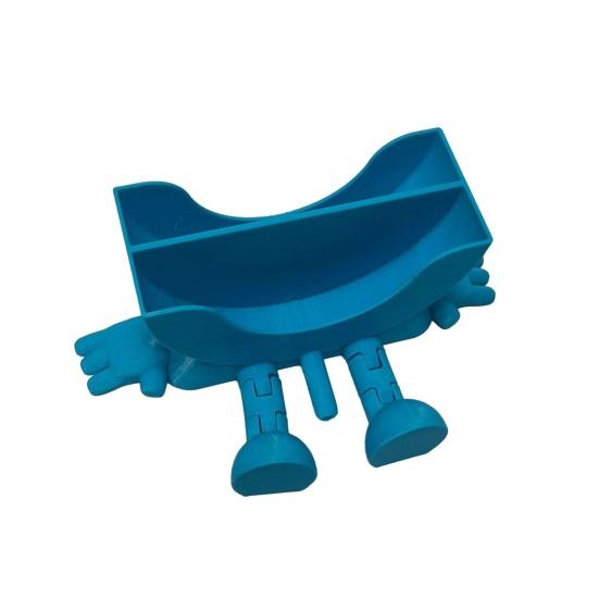 Funny Sponge Holder with Drainage Creative Sink Organizer for Kitchen 3D Printed Smile Sponge Rack Kitchen Sink Accessory