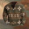 Men's Retro Casual Gradient Printed Sweatshirt
