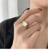 Fashion 18K Gold Plated Retro Shell Ring - European & American Style