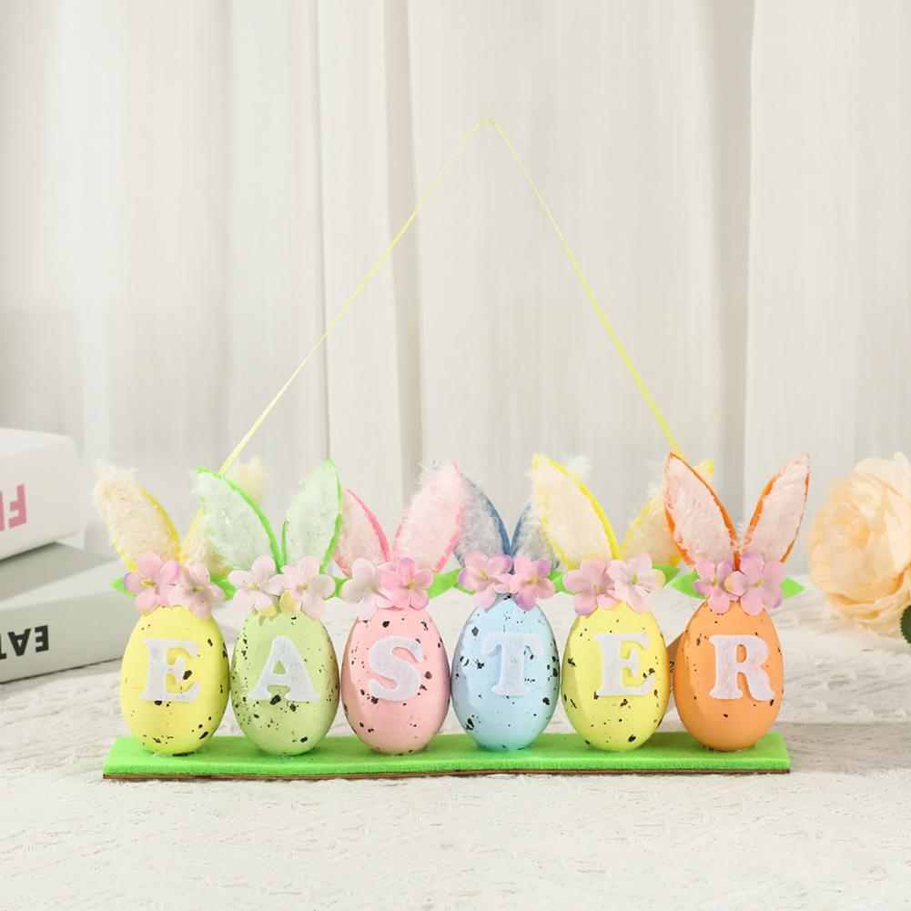 Easter Egg Toy Unbreakable Easter Egg Colorful Foam Easter Bunny Egg Ornaments Spring Party Decorations for Tree Wall Door