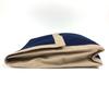 Hermes Tapidocel Big Extra Large Pouch Flap Clutch Bag Cotton Navy