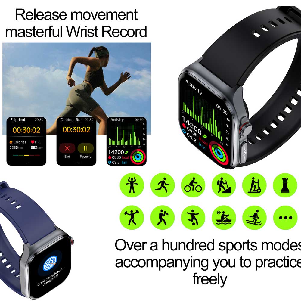 Micro-physical Examination AMOLED Smart Watch Men ECG Blood Compositoin Health Monitoring Bluetooth Call Women Sports Smartwatch