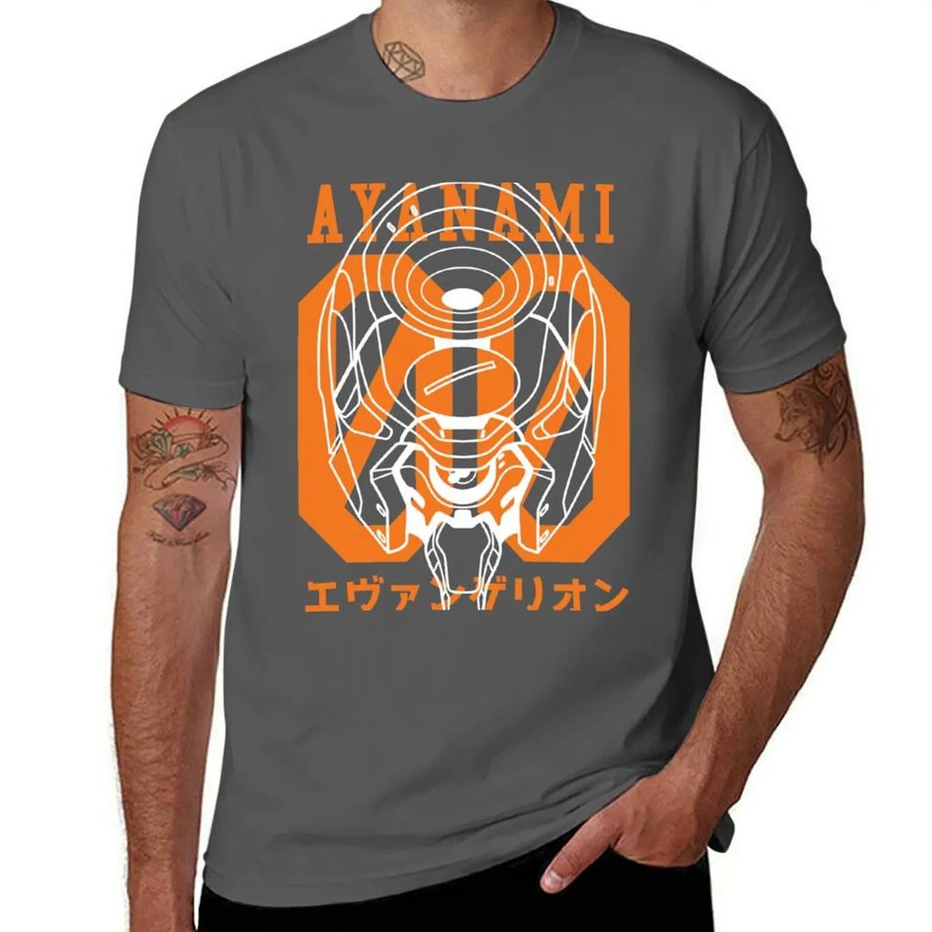 EVA_00 T-Shirt oversized graphic tee anime tshirt vintage clothes mens workout shirts