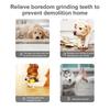 Dog Squeaky Fetching Toy Tug-of-war Game for Dogs Teething Chew Molar Toy Dog Cartoon Bear Toy for Indoor Dogs