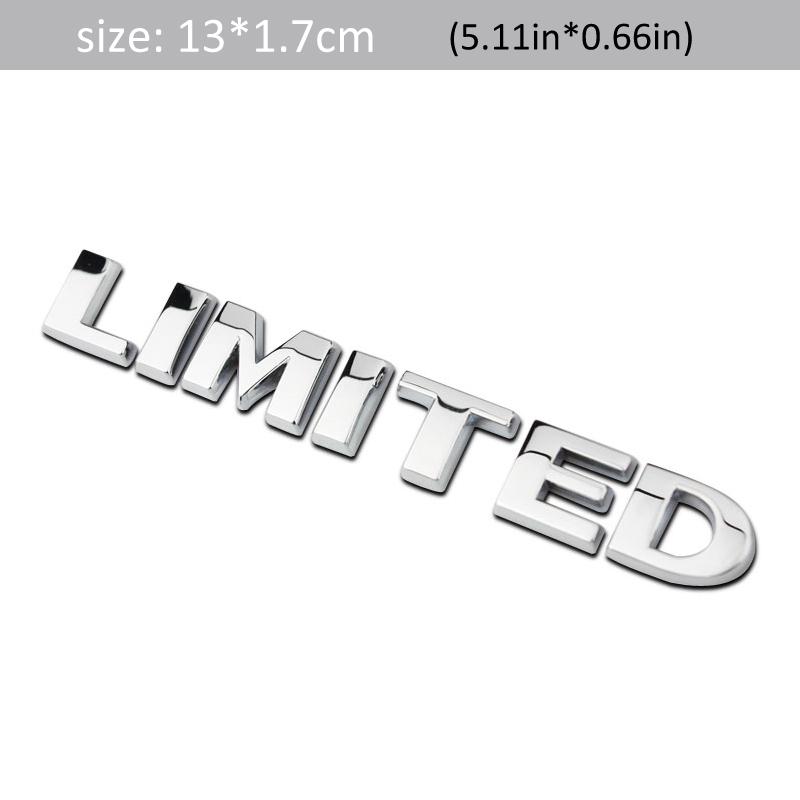 

DSYCAR 1Pcs 3D Metal LIMITED Car Side Fender Rear Trunk Emblem Badge Sticker Decals for JEEP Wrangler Compass Commander Cherokee серебряный