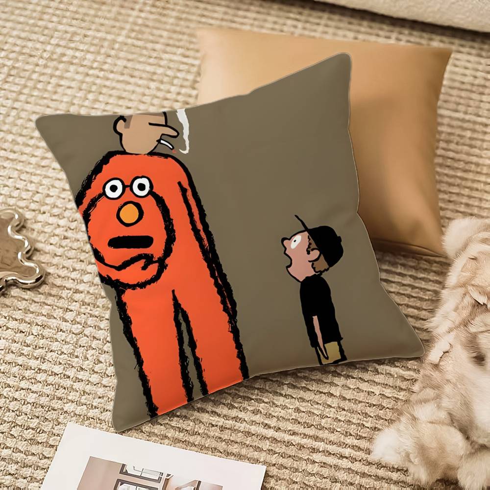 J-Jean Art J-Jullien Pillow Case Anti-dustmite Pillowcase Invisible zipper silky plush Sofa
