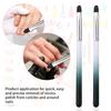 2pcs Nail Cleaning Brushes, Round Head Gel Polish Remover Pen for Cleaning Mistakes on Cuticles Professional Painting Brush for Nail Design Home