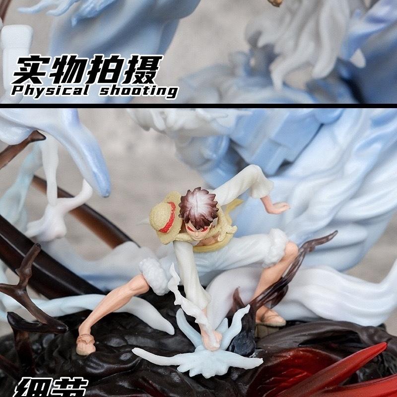 23cm Gk Nika Luffy One Piece Lz Sun God Anime Figure Fruit Awakening With Base Model Statue Ornament Collectibles Toys Gifts G5 Kid Friendly