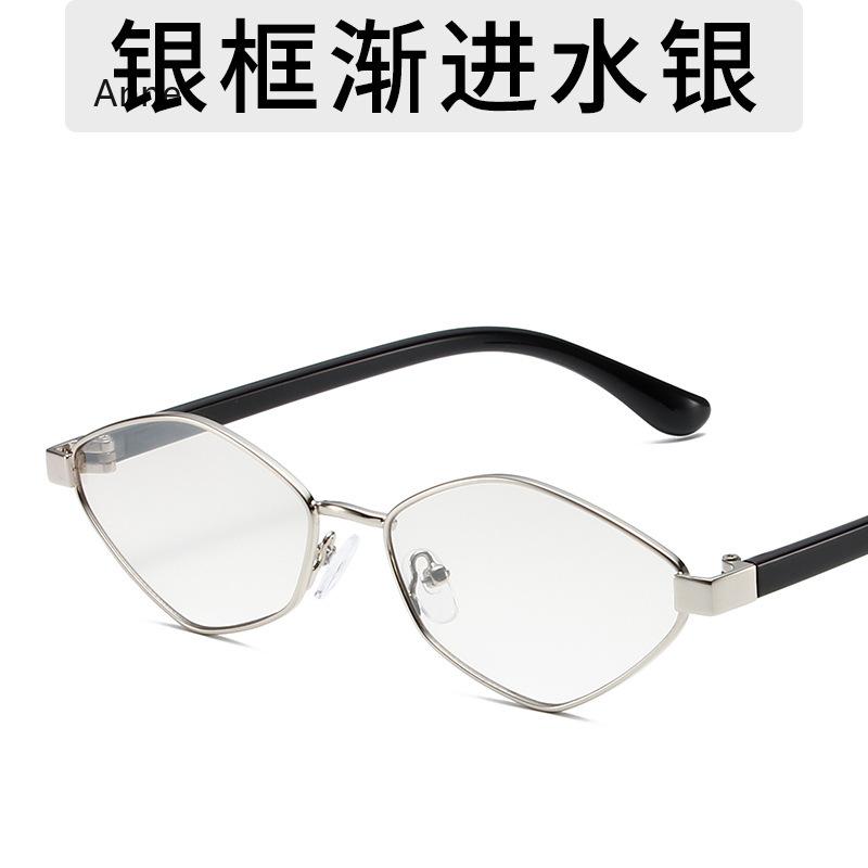 Fashion Irregular Polygon Cat Eye Sunglasses Women Retro Clear Ocean Lens Shades UV400 Trending Men Small Sun Glasses Gafas