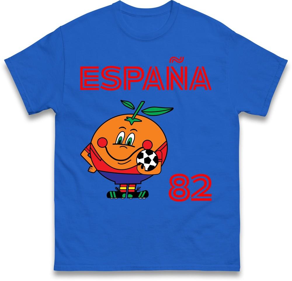 Spain 82 Naranjito T Shirt Spain 82 Football World Cup Tee Retro Football Fan